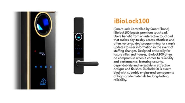 iBioLock100 KHÓA CĂN HỘ, KHÁCH SẠN